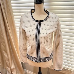 Tory Burch zip front sweater